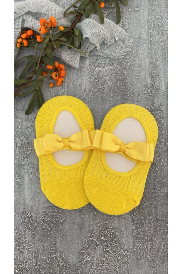 Baby Girl Yellow Ballerina Socks