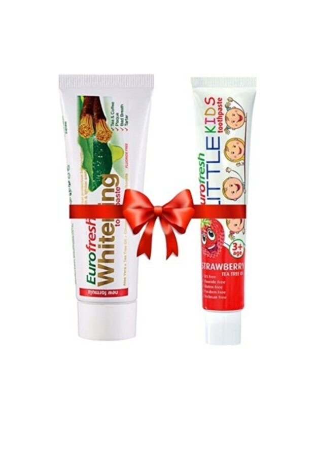 Eurofresh Whitening with Miswak 112gr and Toothpaste for Children Ages 3 and Up 50gr