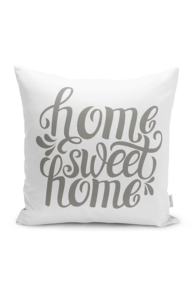 Gray Home Sweet Home Pillow Cushion Cover