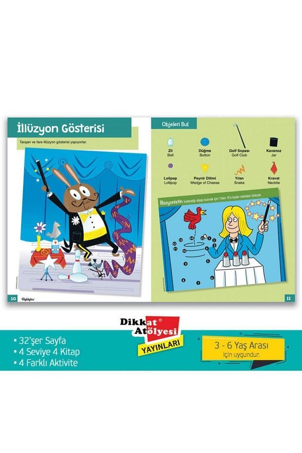 My First Hidden Pictures 4'lü Set+evde Etkinlik Zeka Dikkat Gelişimi 5'li Set (3-5 Yaş 9 Lu Set) - 3