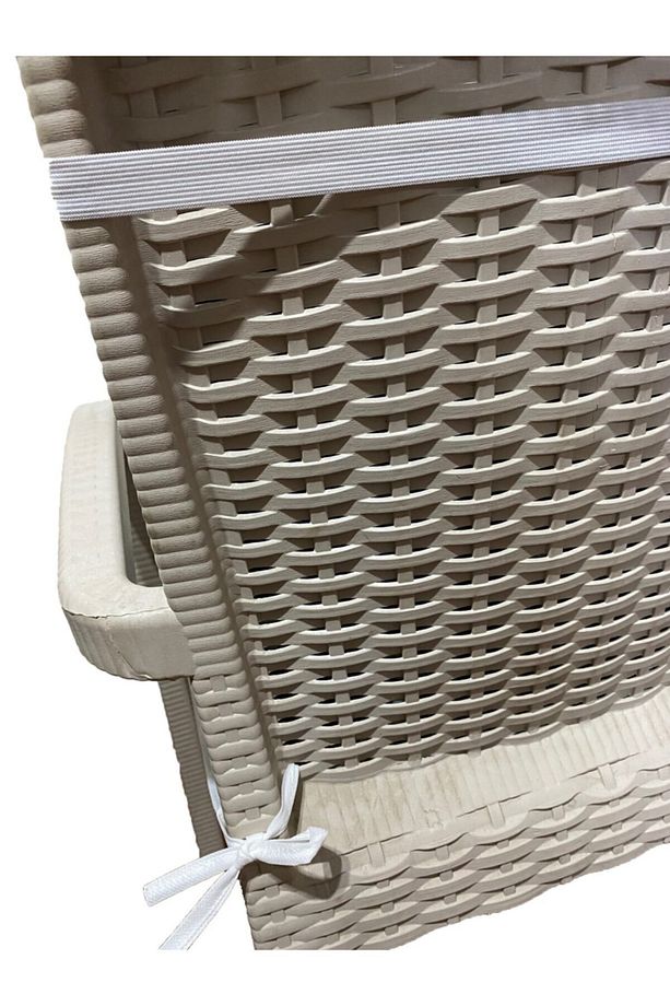 Sandalye Minderi 6 Adet Bağcıklı Bahçe Minderi Arkalıklı (marin-çapa)yıkanabilir - 4