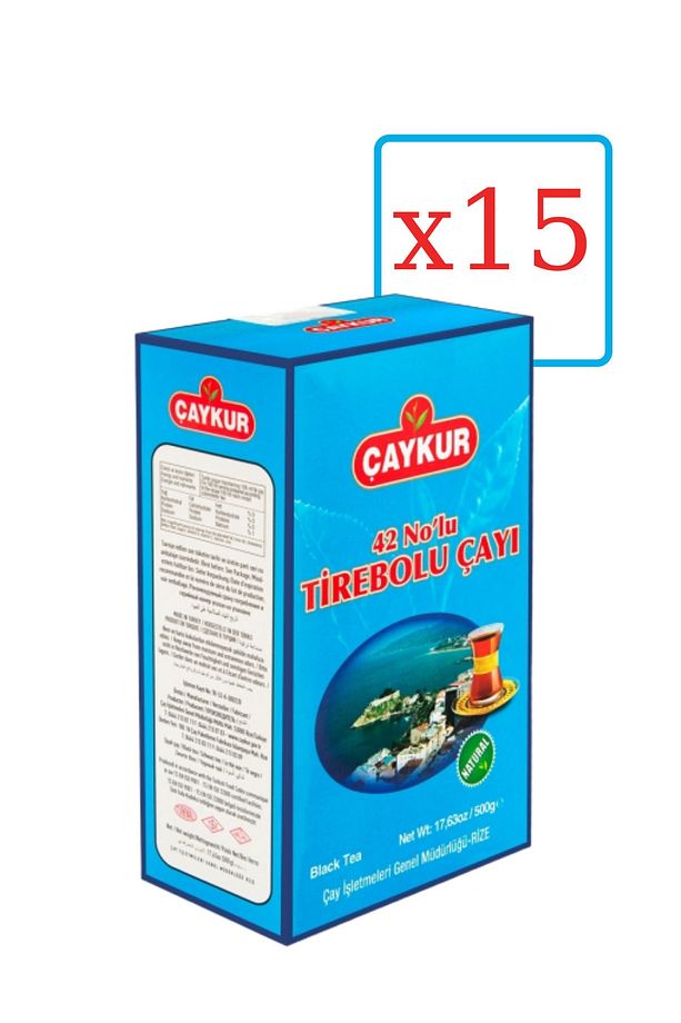 42 Nolu Tirebolu Çayı 500 Gr. * 15 Adet - 1. Kalite Mayıs Hasadı - 1