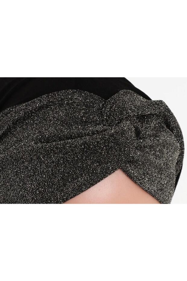 Black Gold Princess Combed Shawl - Knot - 2