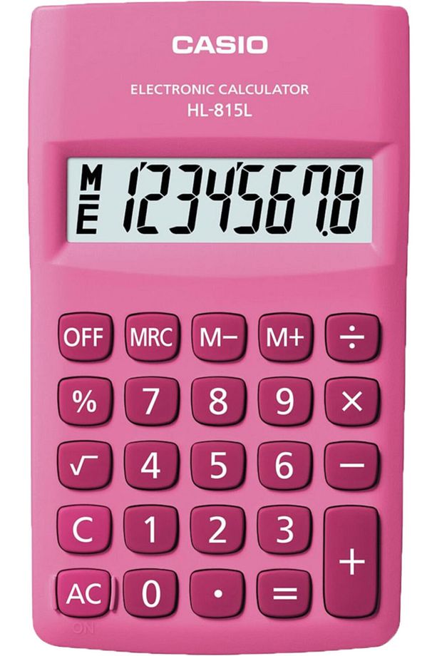 Hl-815l-pk 8 Hane Pembe Cep Tipi Hesap Makinesi - 1
