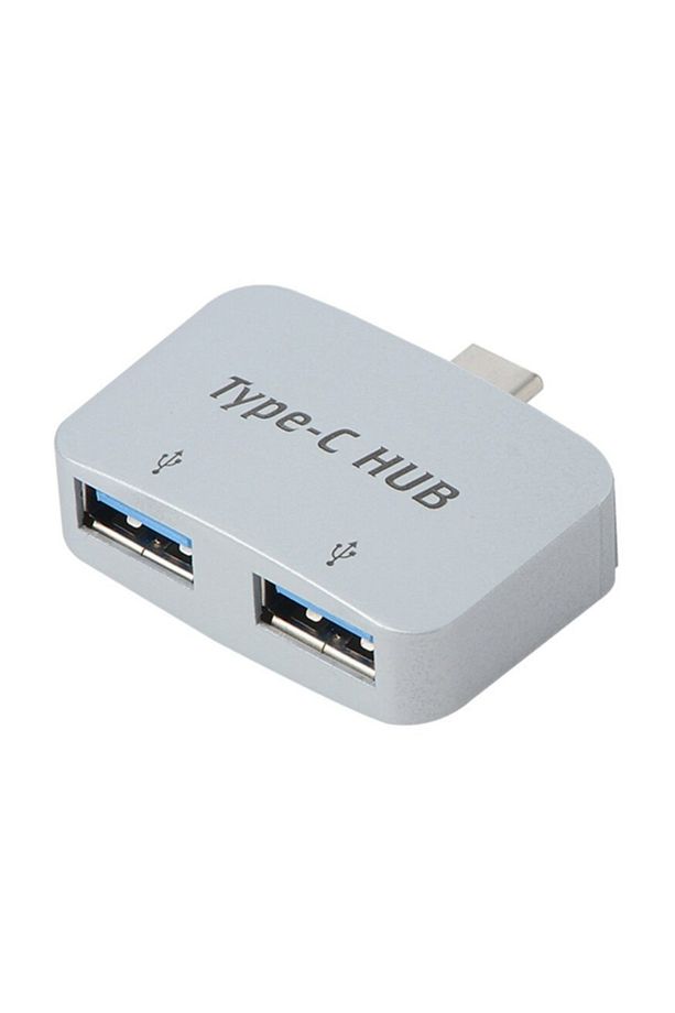 4493 Type C To Usb 3.0 2 Port Hub 3.1 Çevirici Dönüştürücü Çoklayıcı Çoğaltıcı - 1