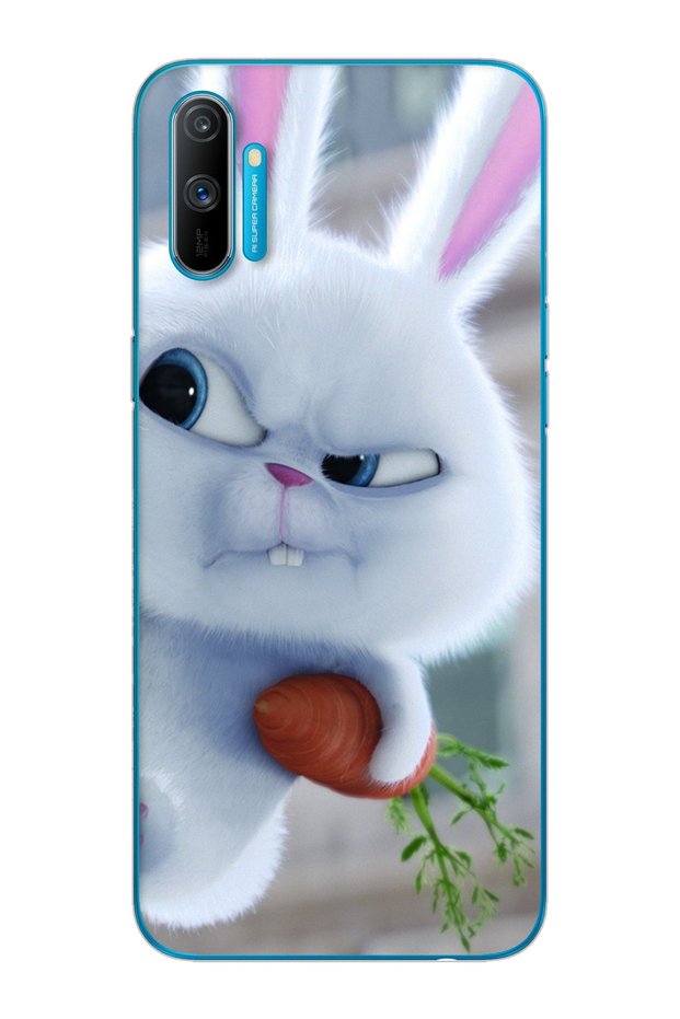 Detective Rabbit Design Super Transparent Silicone Phone Case for Oppo Realmi C3