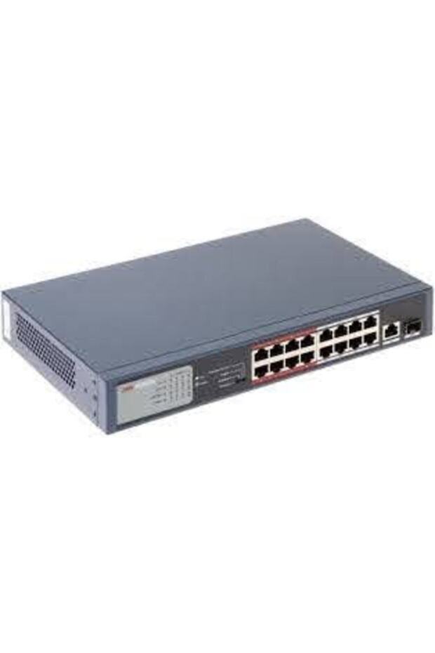 DS-3E0318P-E/M 16 Port MegaBit 16 Port PoE 130W +1 Port GigaBit Uplink +1 Port GigaBit SFP - 1