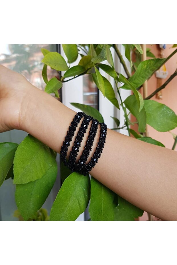 سوار متعدد مصنوع يدويًا من حجر الكريستال - 1