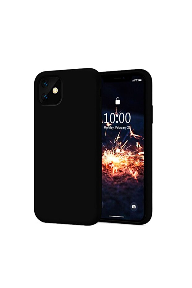 Iphone 11 Black Premium Liquid Gel Silicone Case - 1