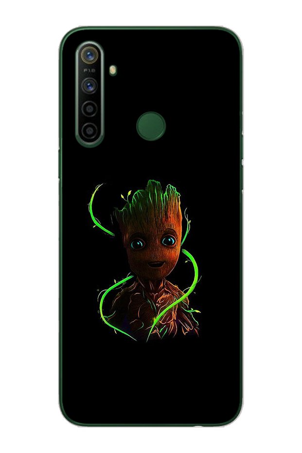 Baby Groot Design Super Transparent Silicone Phone Case Oppo Realmi 5I