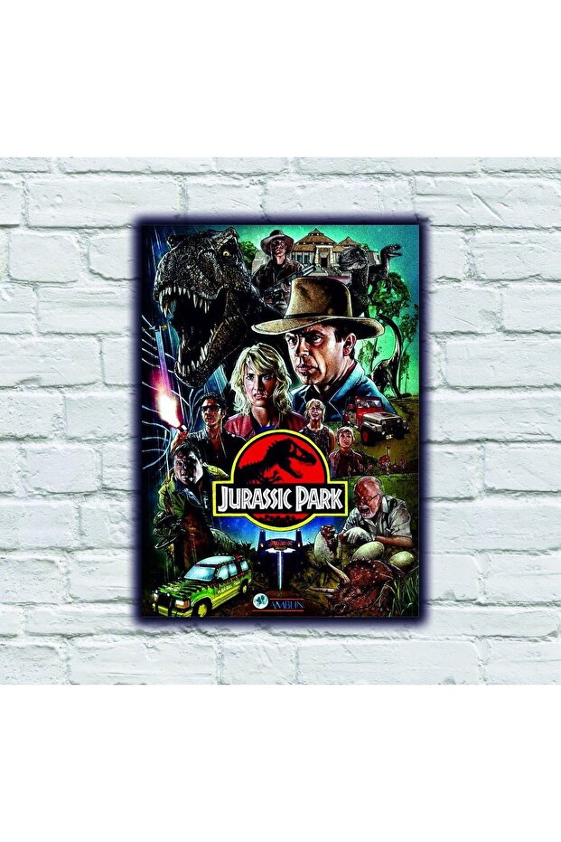 Jurassic Park Ahşap Tablo - 1
