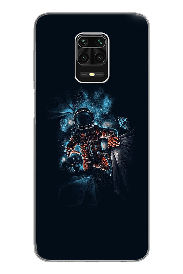 Space Space Design Super Transparent Silicone Phone Case Xiomai Redmi Note 9 Pro - Note 9S