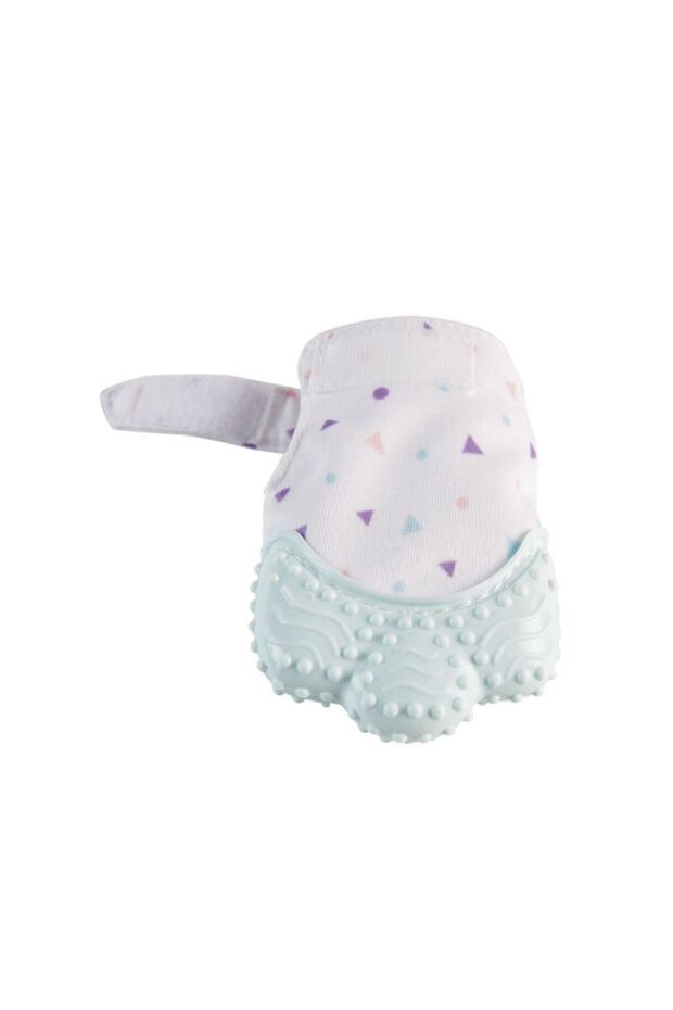 Teether Patterned Rustling Gloves Mint Blue 0-12 Months - 5