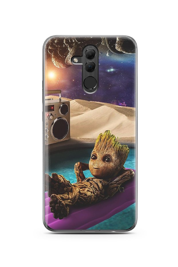 Baby Groot Design Super Transparent Silicone Phone Case Huawei Mate 20 Lite