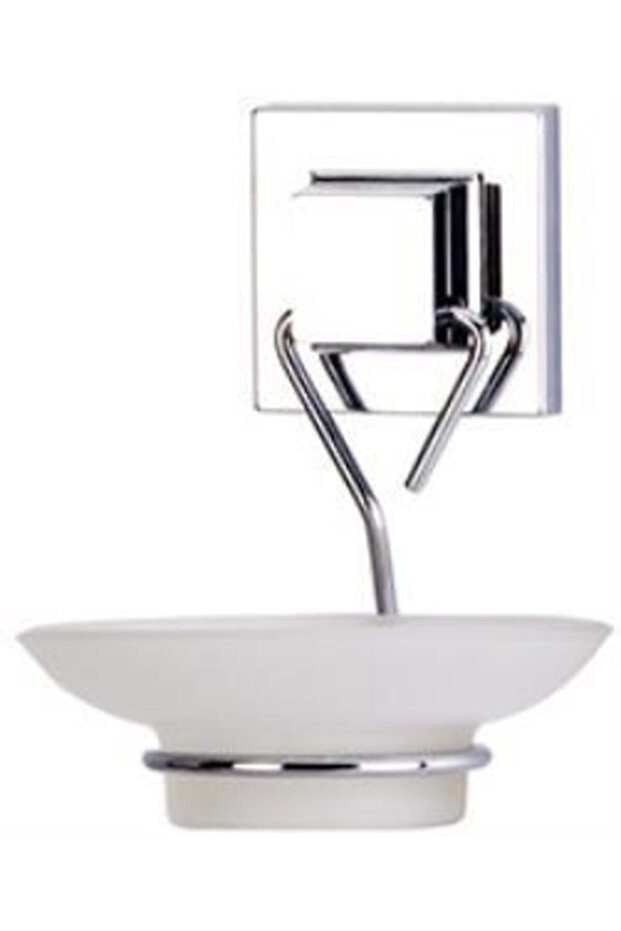 طبق صابون زجاجي لاصق من الكروم Ef266