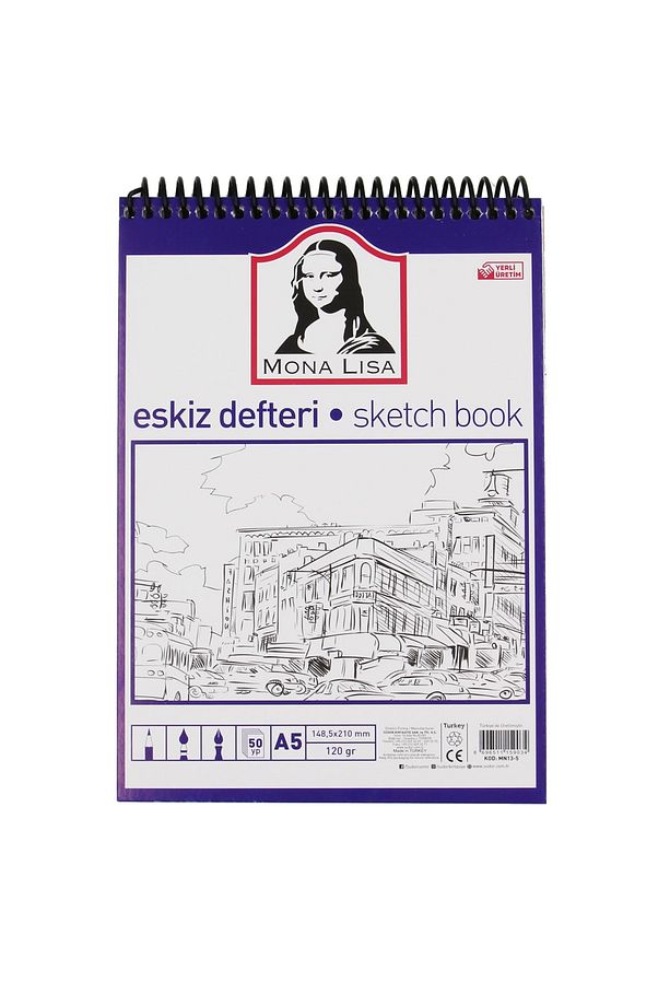 Mona Lisa Eskiz Defteri A5 50 Yaprak - 1