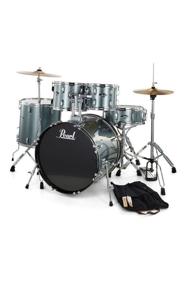 Rs505c/c706 - Roadshow Charcoal Metallic 5 Parça (20b/10t/12t/14f/14s) Akustik Davul Seti - 1