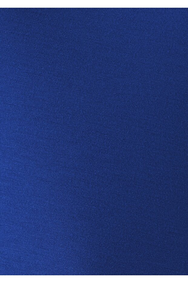 Kadın V Yaka Lacivert Basic Tişört - 5