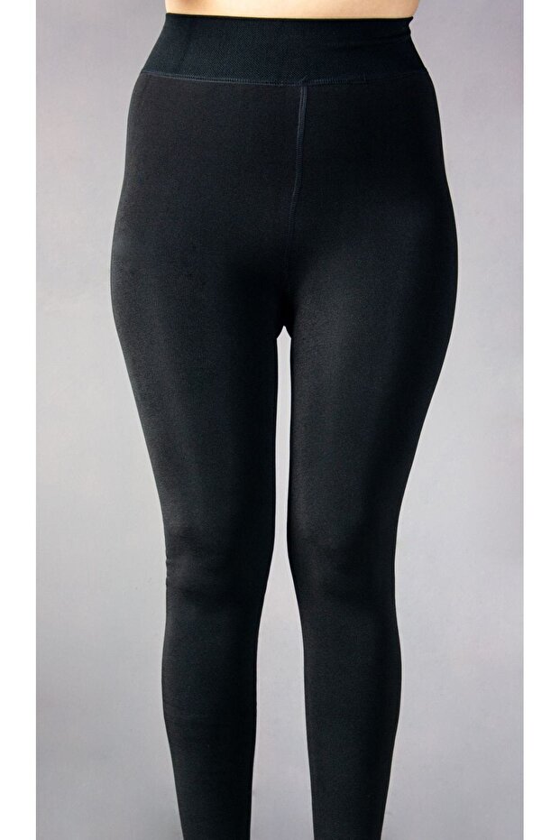 Black Plush Inside Tights