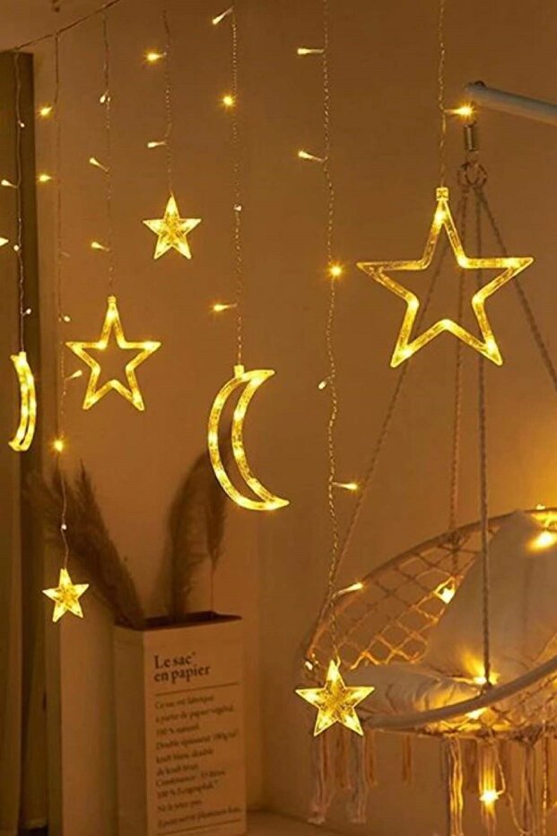 Ay Ve Yıldız Perde Led Işık - 2