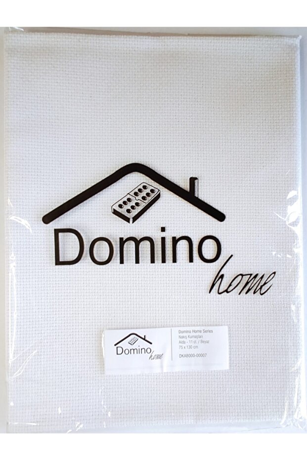 Domino Seccadelik Etamin Fabric Color: white
