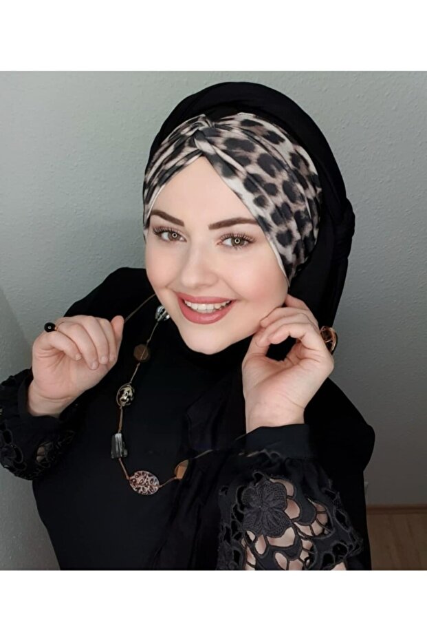 Düğüm Leo Penye Şal \ Siyah - 1