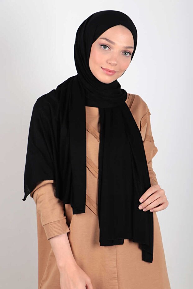 Penye Şal - Siyah - 1