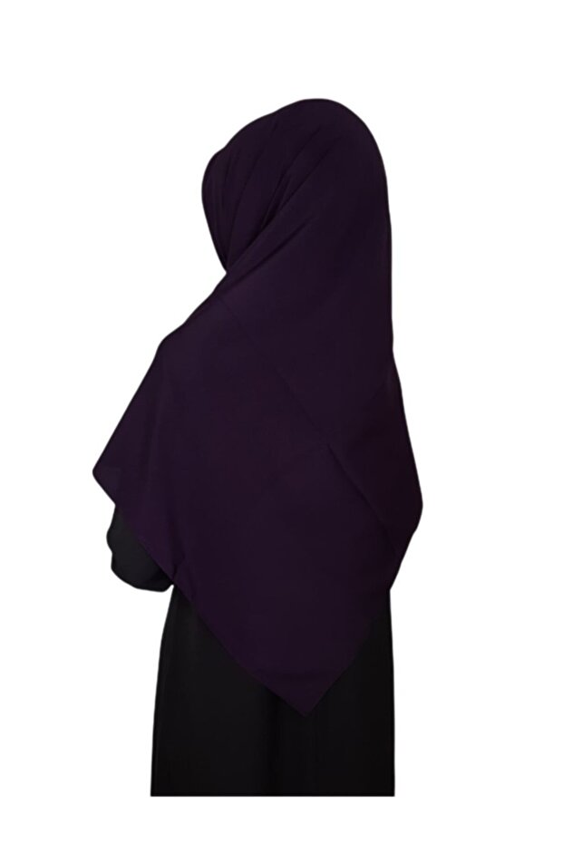 Medina Yarn Large Size Scarf 110x110 Dark Plum