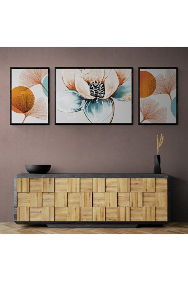 Çerçeçveli Ahşap Tablo Seti - 8