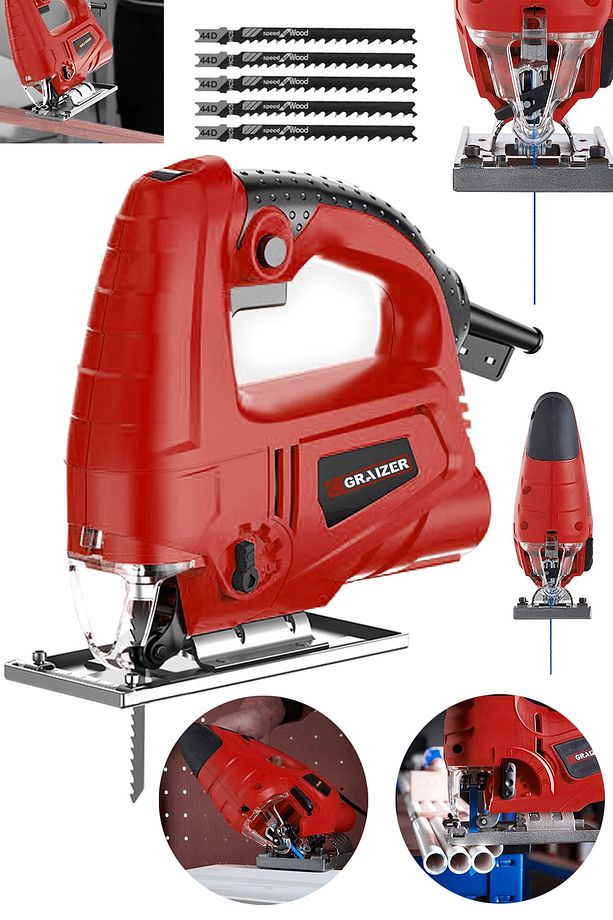 Alman 4000 W Sjs Metal Şanzuman 6 Kademe Devirli Bakır Sargili Dekupaj Testere makinesi - 3