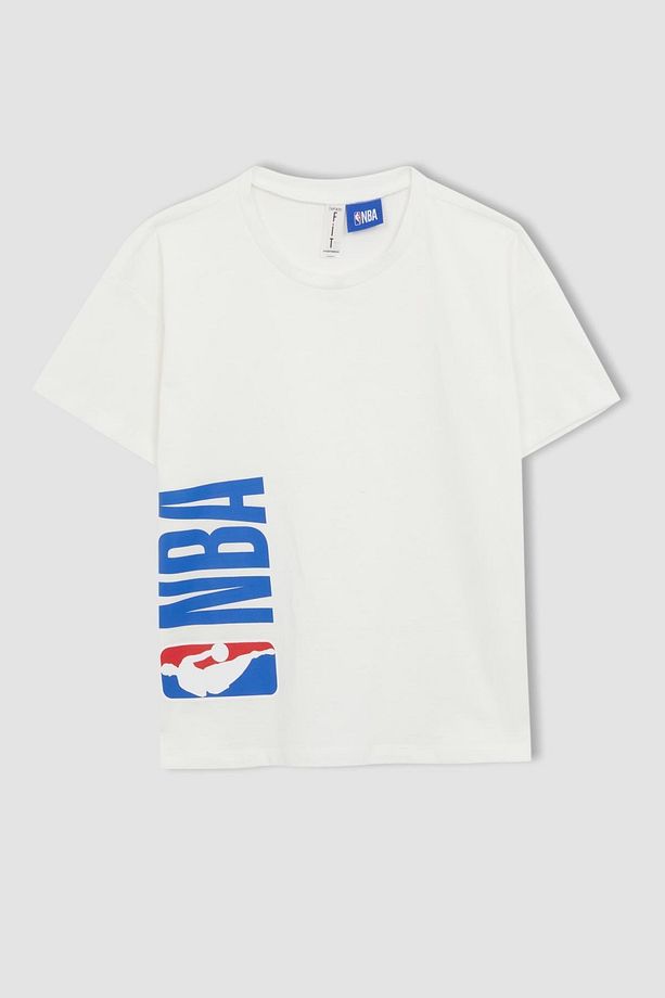 Kız Çocuk Nba Regular Fit Bisiklet Yaka Kısa Kollu Tişört - 1