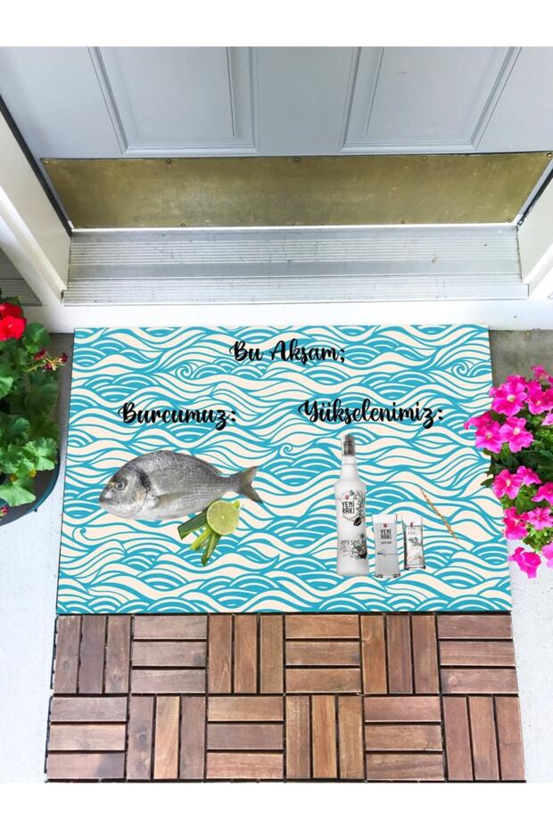 Raki Fish Door Mat Decorative Door Mat Outdoor Mat Home Door Mat