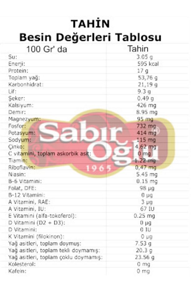 Tahin 600 gr Kavanoz Beyaz Tahin Tek Çekimlik Tahin (ÇİĞ TAHİN)(KEPEKSİZ) - 2
