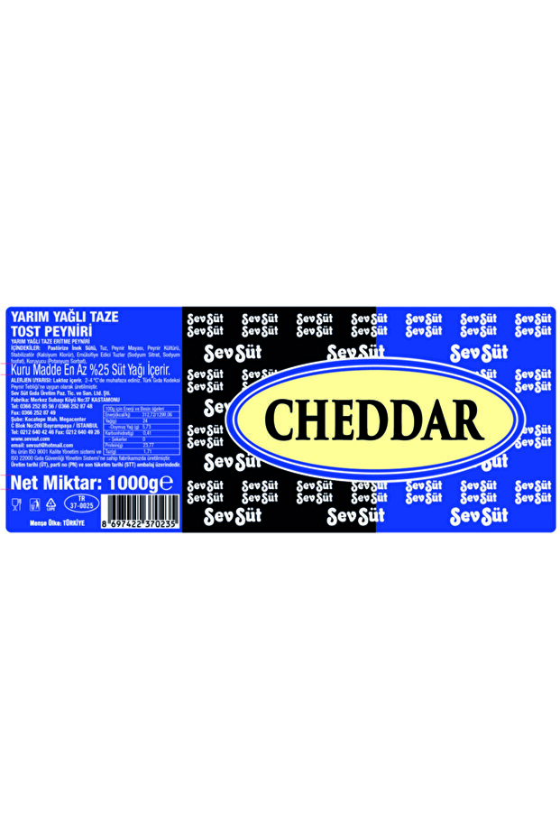 Cheddar Kaşar Peyniri 1000 Gr - 1