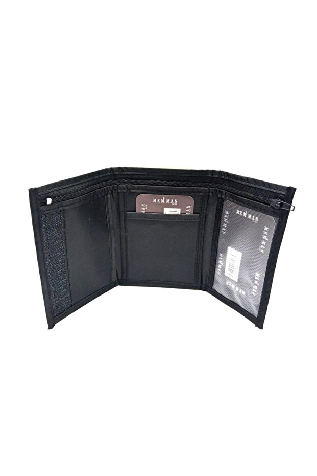 Siyah Kumaş Cüzdan - 2