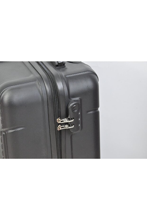 Abs Valiz 4 Teker 3'lü Set Siyah - 5