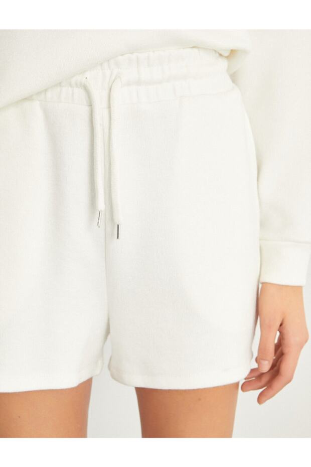 Belden Bağlamalı Şort Pijama Altı - 5