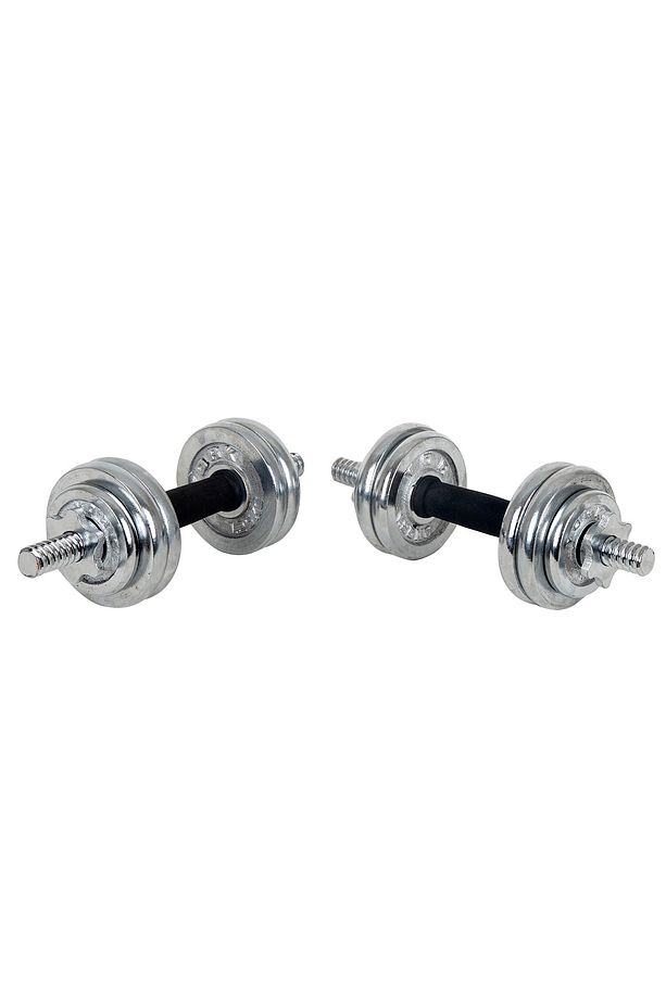 Çantalı Döküm Plaka Dambıl Seti 15 Kg Krom Dumbbell Set - 1