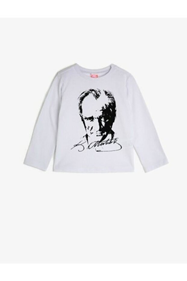 Unisex Kids Beyazatatürk Printed Long Sleeve T-shirt