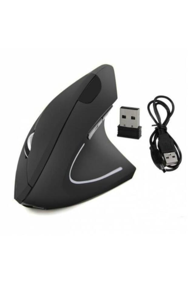 Kablosuz Vertical Mouse 1600dpı Ergonomik Dikey Mouse - 7