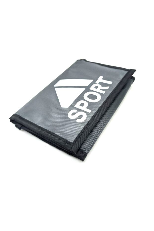 Gri Kumaş Cüzdan - 1