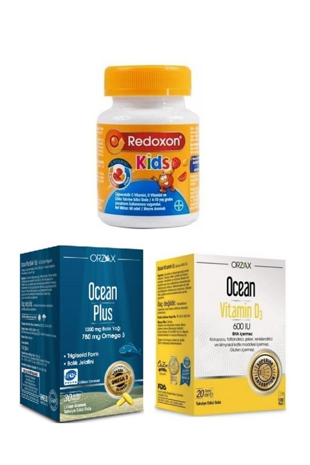 Çocuklar İçin C,d Ve Çinko Desteği 60 Çiğneme T.+ Balık Yağı 30 Kapsül+ Vitamin D3 600 Iu 20 Ml - 1