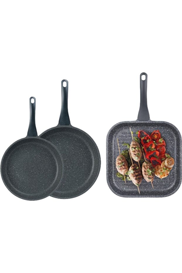 Kare 3lü Tava Gri - 1