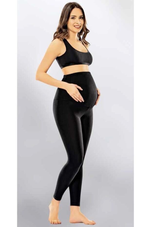 Black Maternity Tights