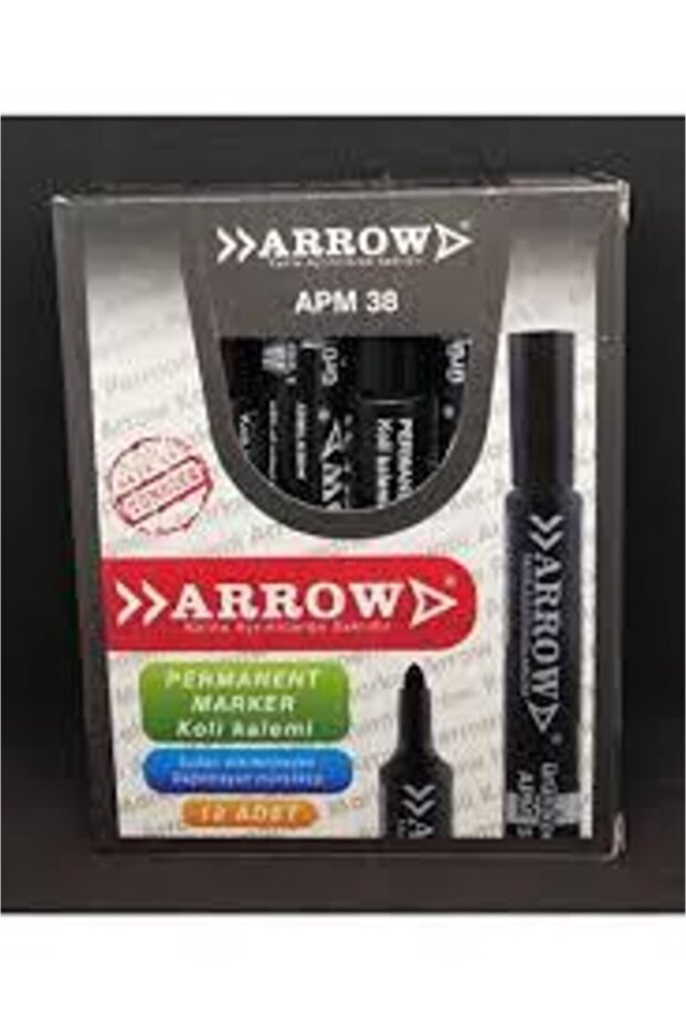 Black Color Felted Parcel Pen Round Nib Pack of 12