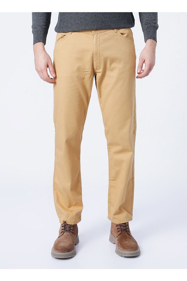 Altınyıldız Classics 4a0121200062. Normal Bel Regular Fit Armürlü Deve Tüyü Erkek Pantolon - 4