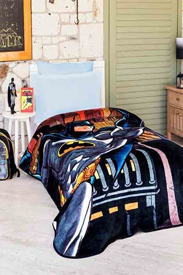 Batman Tek Kişilik Lisanslı Battaniye 155 Cm X 215 Cm (n) - 1