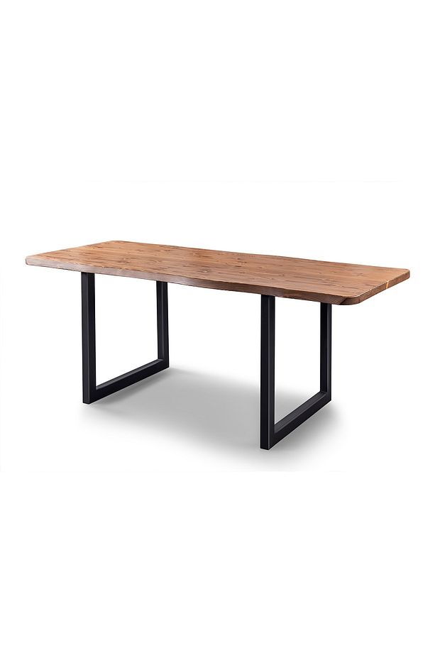 Ahşap Lüx Ahşap Kütük Masa U Ayak 80x160 - 2