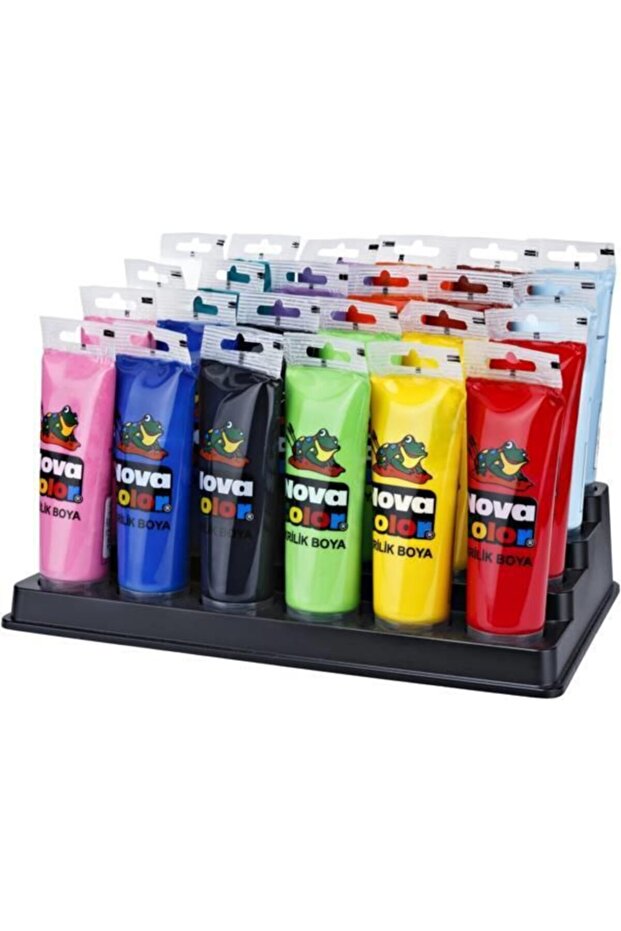 Akrilik Boya 24 Adet x 75 ml. Sınıf Seti (12 Renk x 2 Adet) - 1