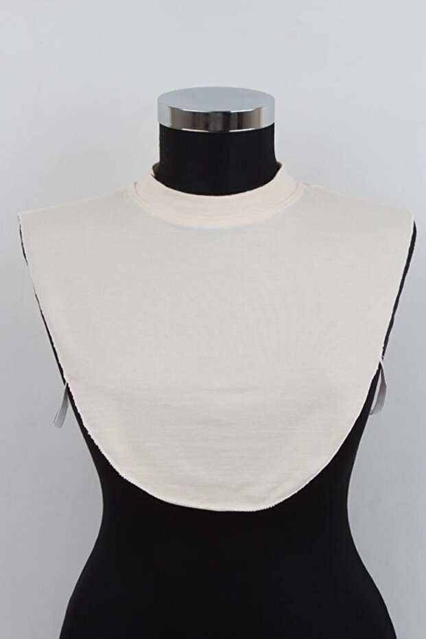 Women's Hijab Ecru Neck Collar